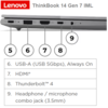 מחשב נייד Lenovo ThinkBook 14 G7 IML 14"-U7-16GB-1TB