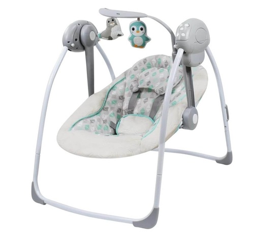 נדנדה חשמלית מתקפלת וניידת עם שלט וחיבור לשנאי - בייבי מישל