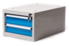 יחידת מגירות לשולחן עבודה - מתכת 2 מגירות ROHER