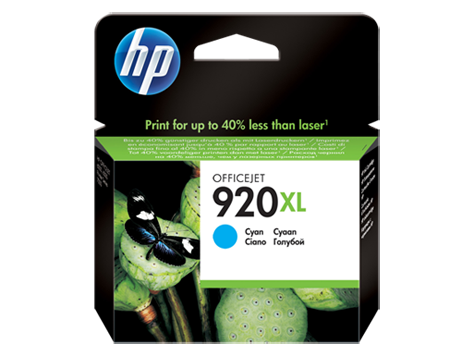 מחסנית דיו HP 920XL Cyan Officejet Ink Cartridge‏‏