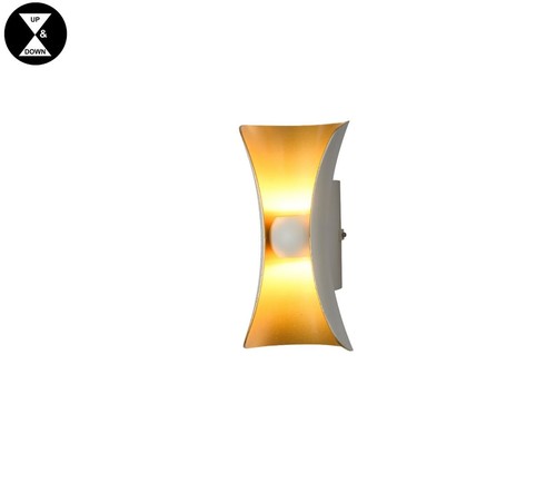 קיר לבן+פליז LED 6W