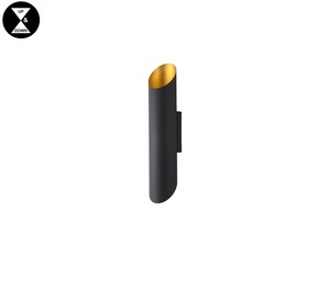 קיר שחור+זהב E27 2X60W
