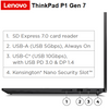 מחשב נייד Lenovo ThinkPad P1 Gen7 16"-TOUCH-WQUXGA-U9-64GB-2TB-RTX4070-W11p