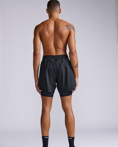 מכנס ריצה Aero Mesh 2-in-1 5 Inch Short BLK/SRF