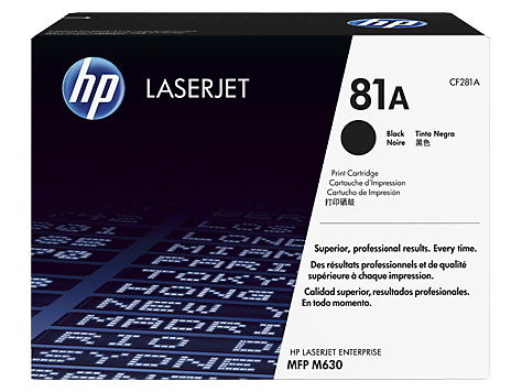 מחסנית טונר מקורית בשחור HP 81A למדפסות LaserJet