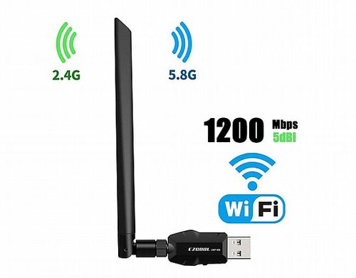 מתאם רשת אלחוטית Ezcool UWF-900 Dual Band USB Wifi Adaptor -WIFI 