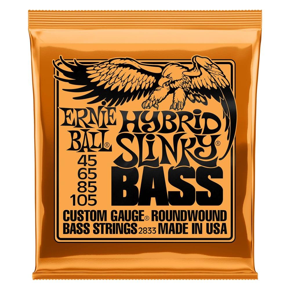 סט מיתרים לגיטרה בס Ernie Ball Hybrid Slinky Nickel Wound 45-105