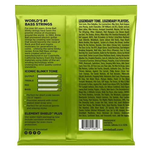 סט מיתרים לגיטרה בס שורט סקייל Ernie Ball Short Scale Regular Slinky Nickel Wound 45-105