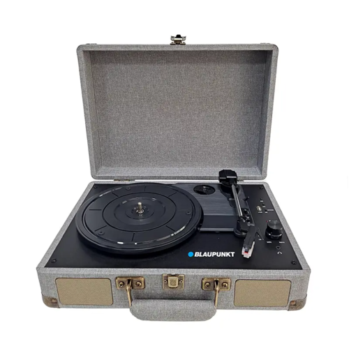 נגן תקליטי ויניל – פטיפון נייד עם Bluetooth BP-4220TWS Blaupunkt בצבע אפור