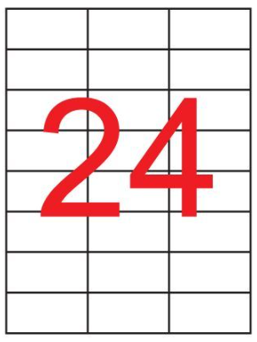 מדבקות שקופות A4 להדפסה במדפסת לייזר - 24 מדבקות בדף