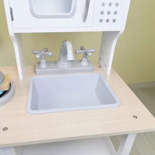 מטבח עץ לילדים עם 5 כלים