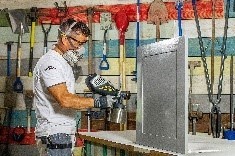 מרסס טורבינה ידני FC 3500 עם ראש התזה סטנדרטי צהוב