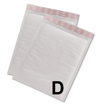 10 מעטפות מרופדות 18/26- גודל D