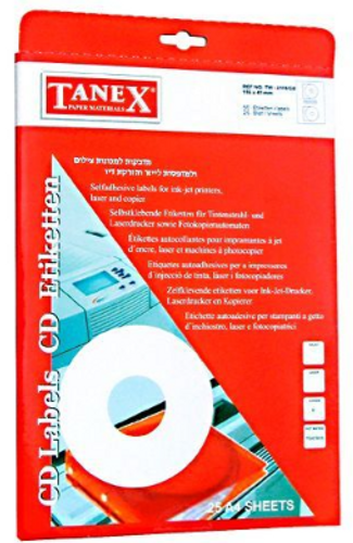  מדבקות עגולות לדיסקים / DVD