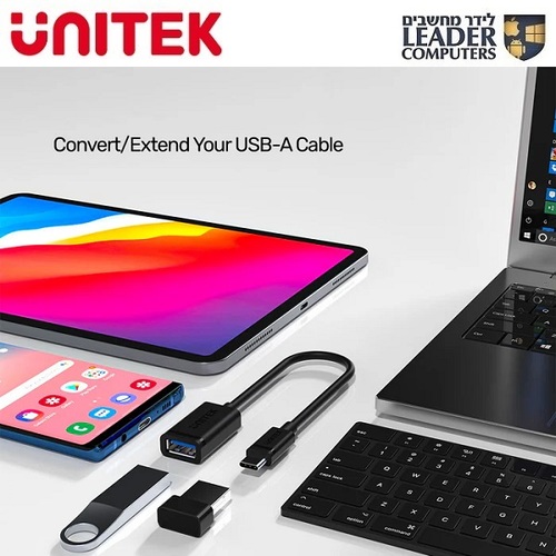 כבל ממיר טייפ-סי ל-USB3.0 נקבה | דגם: Y-C476BK UNITEK