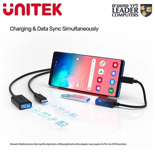 כבל ממיר טייפ-סי ל-USB3.0 נקבה | דגם: Y-C476BK UNITEK