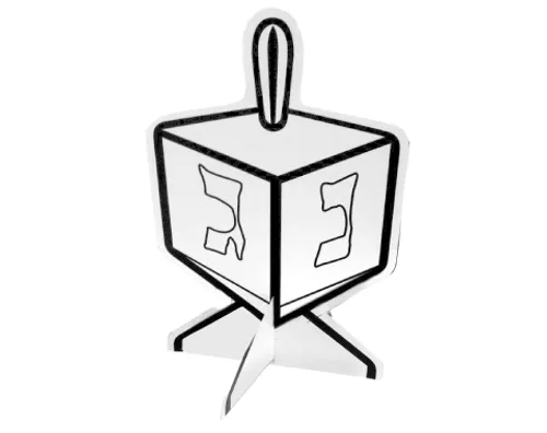 עבודת יצירה - סביבון עם מעמד - 36 יח'