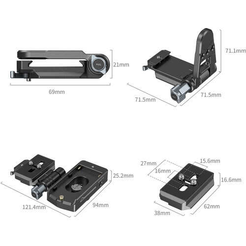 SmallRig 4696 NP-F/L-Series Battery Adapter Mount Plate Kit for Mirrorless Cameras