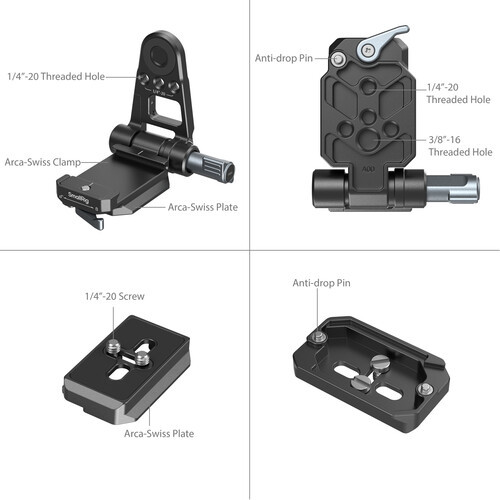 SmallRig 4696 NP-F/L-Series Battery Adapter Mount Plate Kit for Mirrorless Cameras