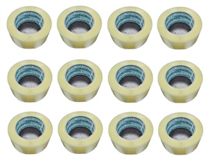 סרט הדבקה שקוף 50 מ"מ | אורך 120 ס"מ מארז 12 יחידות