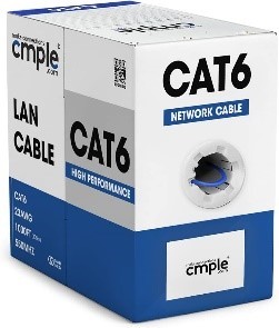 כבל נחושת UTP CAT6 305M YELLOW INDOOR