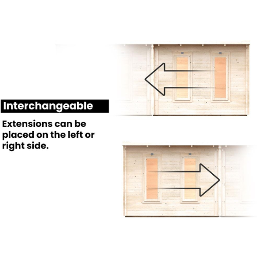 מחסן עץ פרימיום 6X3 Terminator עובי 45
