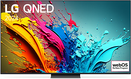 טלוויזיה חכמה 86 אינץ' 4K UHD אל ג'י LG דגם 86QNED86T6A דגם 2024