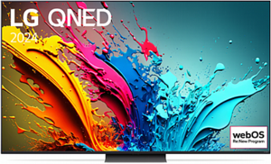 טלוויזיה חכמה 86 אינץ' 4K UHD אל ג'י LG דגם 86QNED86T6A דגם 2024