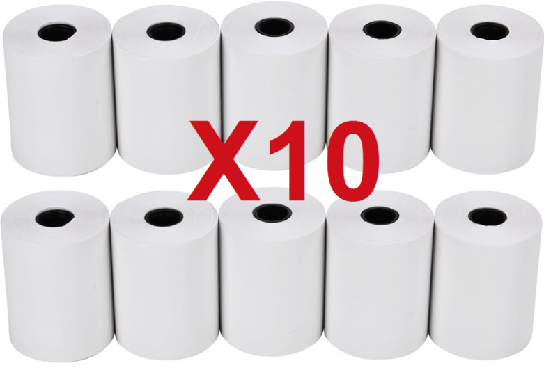10 גליל נייר למכונת חישוב 57 מ"מ