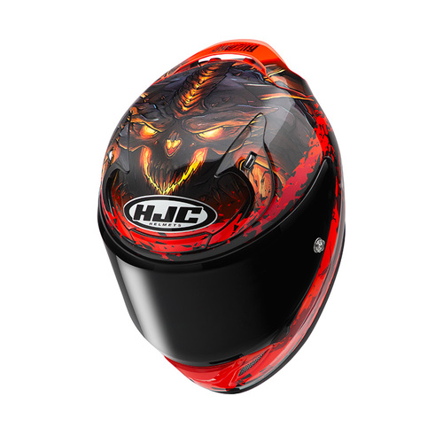 קסדת קרבון רפה 12 אדום / שחור - HJC RPHA 12 DIABLO BLIZZARD MC-1