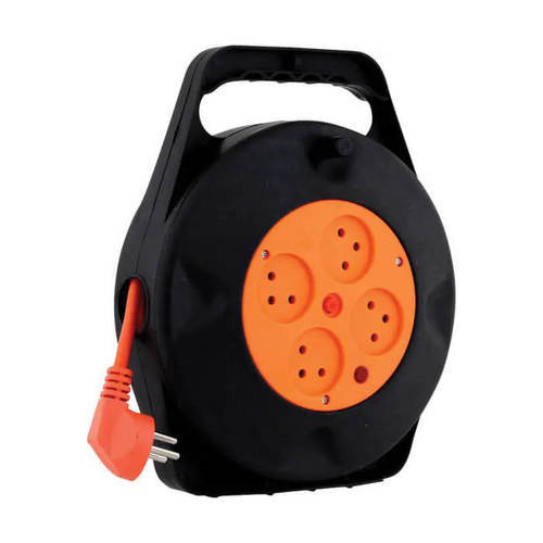 תוף כבל מאריך 10 מטר 4 שקעים HYCR10