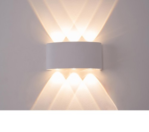 קיר לבן LED 6W (מוגן מים)