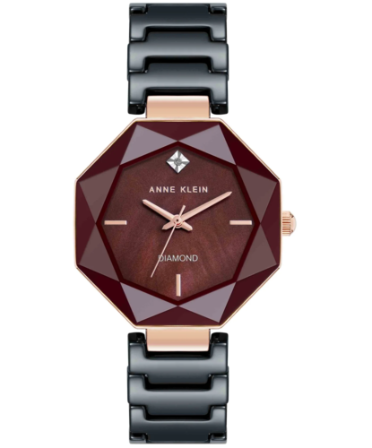 Anne Klein AK/5064BYBK קרמיקה שיבוץ יהלום לנשים