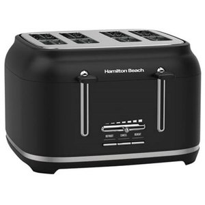 ‏מצנם 4 פרוסות , צבע שחור מט 1600W Hamilton Beach  22702-IS   המילטון ביץ