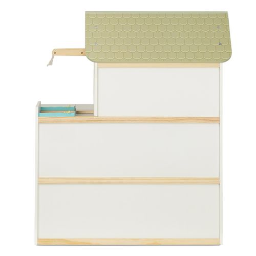 בית בובות תלת קומתי עם 23 פריטי איבזור - וילה אורבנית