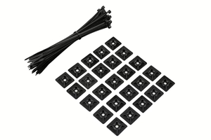 סט 25 מחזיקי כבלים ו 50 אזיקונים לפדל בורד RockBoard RBO CO SET 1