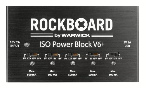שנאי לאפקטים RockBoard POWER BLOCK ISO 6+ Isolated Multi Power Supply