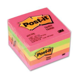 מזכריות Post It צבעוניות עם דבק 5 צבעי אולטרה מידה 76/76 מ"מ