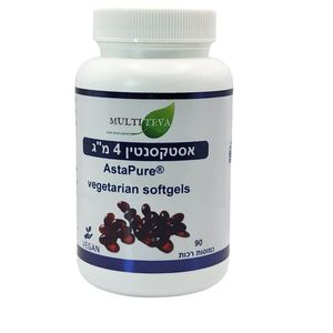 כמוסות רכות אסטקסנטין 4 מ"ג AstaPure®- אריזת חיסכון