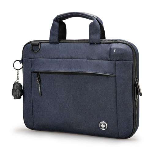 תיק צד למחשב 16 אינץ בצבע כחול Swiss Digital Bolligen