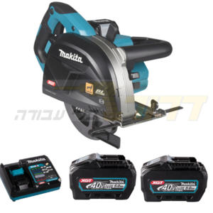 סט מסור עגול למתכת+ 2 סוללות-5ah 40V ומטען, CS002G 40V מתוצרת מקיטה