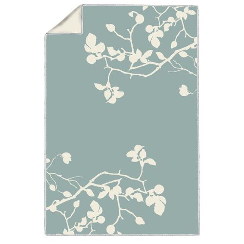 שמיכת כותנה ירוקה PURE BRANCH eucalyptus blanket 