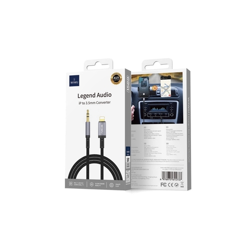 כבל מתאם WIWU Legend Wi-C048L Lightning to AUX audio