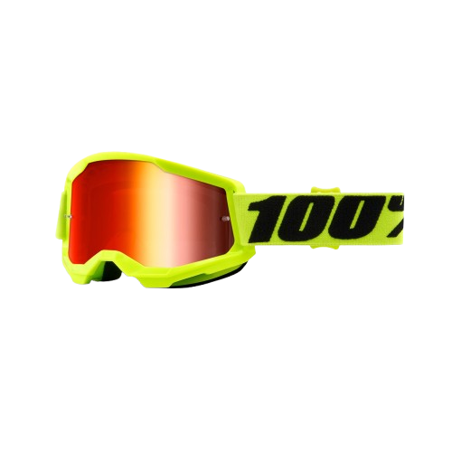 משקפי אבק לילדים 100% צהוב עדשת מראה - STRATA 2