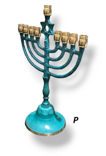 חנוכייה מגן דוד 10״