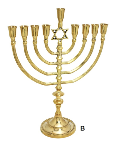 חנוכייה מגן דוד 14״