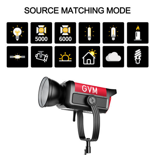 פנס לד GVM Pro SD500B Bi-Color