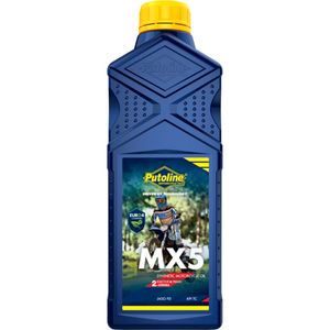 שמן מנוע 2 פעימות MX5 סינטטי מלא 1 ליטר - Putoline MX5 2T
