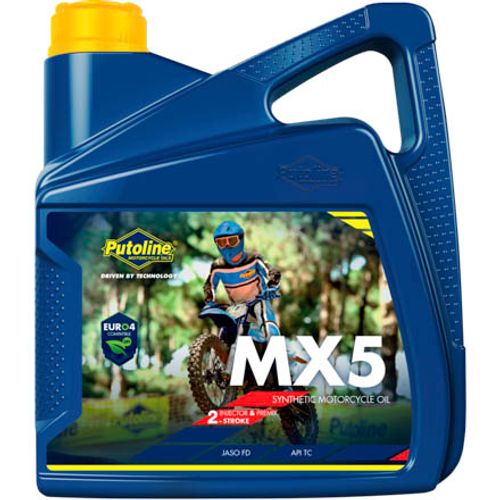 שמן מנוע Putoline MX5 2T סינטטי מלא 4 ליטר למנועי 2 פעימות