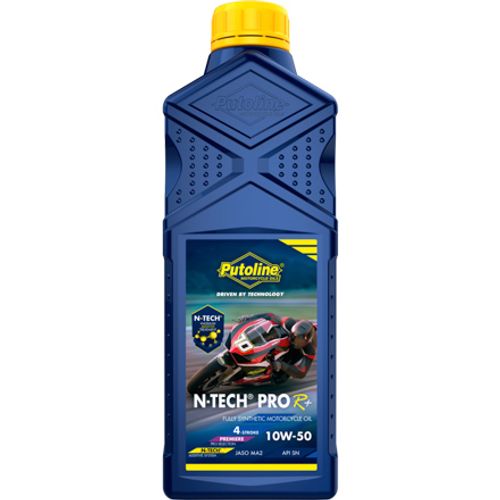 שמן מנוע Putoline N-Tech Pro R+ 4T 10W-50 סינטטי מלא 1 ליטר